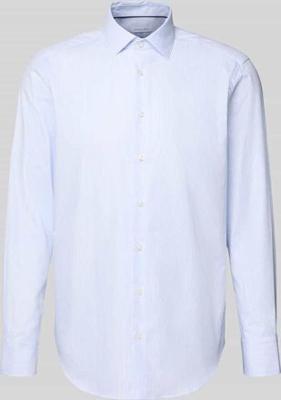 Christian Berg Regular Fit Business-Hemd mit Kentkragen in Bleu, Größe 39/40