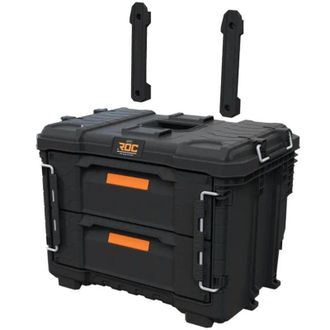 Keter Caja De Herramientas Keter Roc Pro Gear 2.0 Xl Con 2 Cajones, Resistente Y Modular, Ideal Para Profesionales, Compatible Con Sistemas Pro Gear, Color 