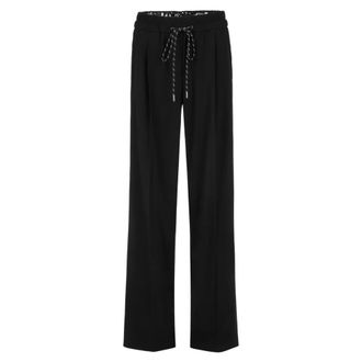 Marc Cain Wedi Wijde Broek - Dames - Broeken - Zwart - Maat: S Viscose