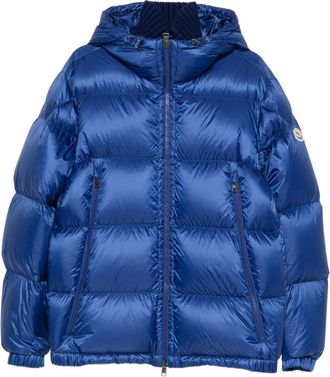 Moncler hooded puffer jacket - Blue