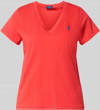 Polo Ralph Lauren Regular Fit T-Shirt aus reiner Baumwolle in Rot, Gr&ouml;&szlig;e XXL