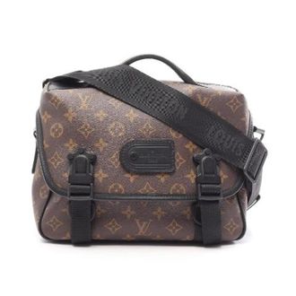 Louis Vuitton Pre-owned LV Trail Messenger Monogram Macassar handtas - Dames - Pre-owned - Bruin - Maat: ONE Size Leer