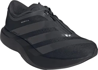 adidas Adizero Evo SL Zip Running Shoe in Core Black/grey Six/silver at Nordstrom, Size 7.5