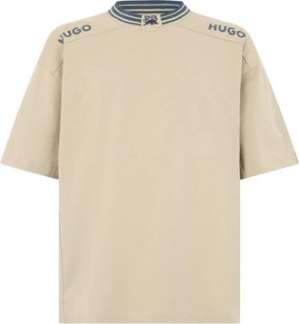 HUGO BOSS T-shirt in cotone - - Tops - Uomo - Beige - XS