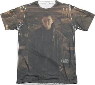 Gildan Game Of Thrones Arya For The Throne Adult Poly/Cotton Short Sleeve Tee / T-Shirt