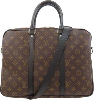 Louis Vuitton Brown Monogram Monogram Briefcase (Pre-Owned)