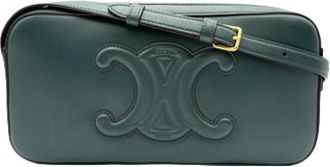 Celine Pre-owned Cross Body Bags, female, Green, Size: ONE SIZE Pre-owned Leather Crossbody Bag