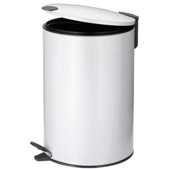 KELA Cubo De Basura Blanco De 12 Litros Con Pedal - 10641 - Kela Line