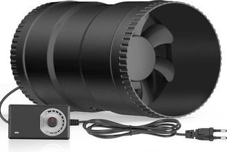 OEM Ventilador Tubular En L&iacute;nea Ajustable De 100 Mm, 221 M&sup3;/h, Extractor Con Enchufe Europeo, Ventilador De Conducto Para Ba&ntilde;o