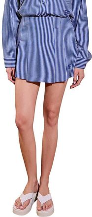 English Factory Sports Club Stripe Skort in Navy/white at Nordstrom, Size X-Small