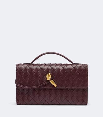 Bottega Veneta Andiamo Intrecciato leather clutch