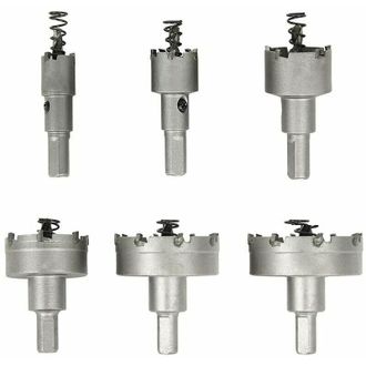 OEM Scie Cloche Pour Metal, Lot De 6 Forets De Scie-cloche En Carbure, Scies-cloches En Acier Inoxydable., Pour LAluminium, LAcier, Le Fer, Le Cuivre, Le 