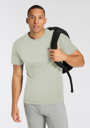 Converse T-Shirt CONVERSE GO-TO MINI PATCH T-SHIRT, Damen, Gr. XXL, pale surplus, Jersey, Obermaterial: 100% Baumwolle, Rundhals, Shirts T-Shirt, Unisex