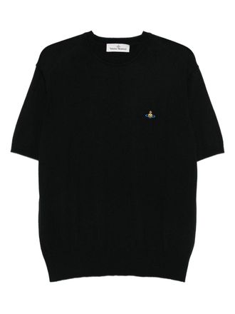 Vivienne Westwood Short-Sleeved Sweatshirt in Organic Cotton-Cashmere Blend