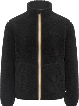 K-Way Pascal Sherpa Polar Omkeerbaar Jack - Heren - Vesten met rits - Zwart - XS - Polyester - Hoodies & sweatvesten