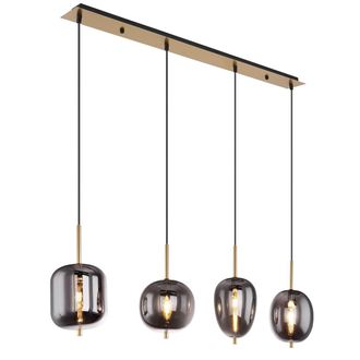 Globo Lighting L&aacute;mpara Colgante - Blacky I - Lat&oacute;n - Vidrio Vidrio