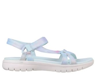Skechers Womens On The Go Flex-Spring Fling Sandal In Jeans