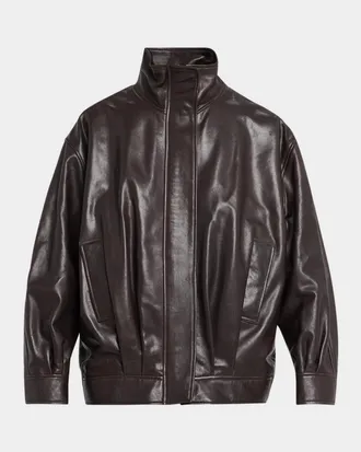 Arma Paula Oversized Leather Jacket
