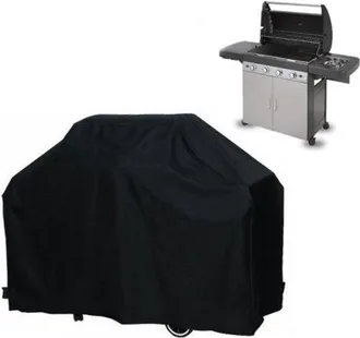 OEM Funda Para Barbacoa - Lona Protectora Para Parrilla - Protege Tu Barbacoa - Impermeable Y Resistente A Los Rayos Uv - 170 X 61 X 117 Cm - Negra