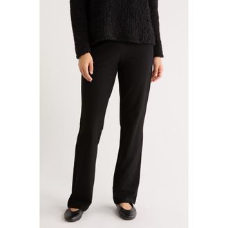 Eileen Fisher Slim Fit Bootcut Pants in Black at Nordstrom Rack, Size X-Large