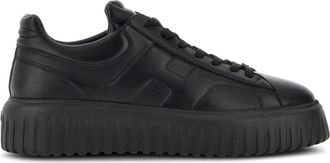 Hogan H-Stripes Sneakers - Heren - Sneakers - Zwart - 41 1/2 EU - Leer - Schoenen