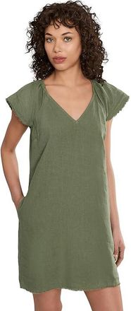 Tommy Bahama Two Palms Flutter Shift Dress Womens Dress Dark Fern : LG (US 12-14), Linen