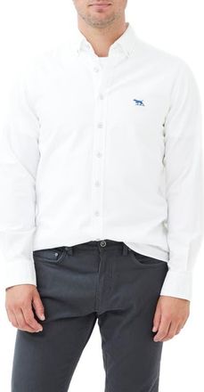 Rodd & Gunn Oxford Sports Fit Shirt in Blanc at Nordstrom, Size Xxx-Large