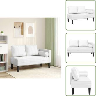 vidaXL Sdraio con schiuma - vidaXL Sdraio con Bianco Crema in Similpelle - Sdraio con cuscino