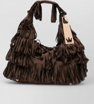 La Milanesa fringed shoulder bag