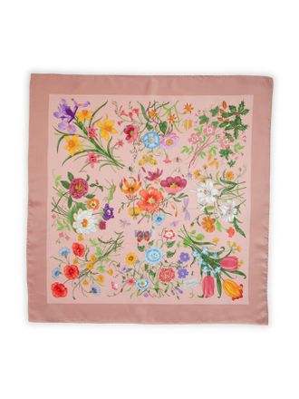Gucci PRINTED SILK TWILL SCARF - Gucci - Woman