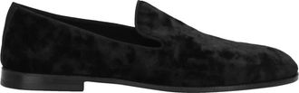 Dolce & Gabbana Fluwelen Loafers Zwart Made in Italy - Heren - Loafers - Zwart - 42 EU - Katoen - Schoenen