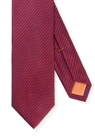 Monti Krawatte MONTI, Herren, rot, Seide, Basic, Krawatten Krawatte, aus reiner Seide, Minimal-Muster, 6,5 cm breit