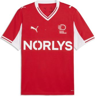 Puma Maglia gara Home Federazione danese di pallamano da uomo, Accessori, Rosso, XXL