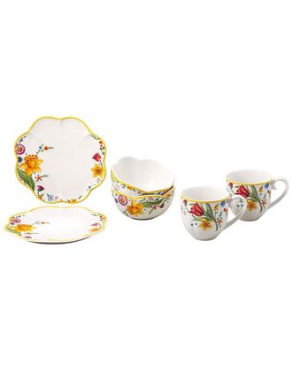 Villeroy & Boch Spring Awakening 6Pc Breakfast For Two Set