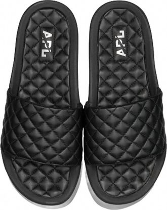 Athletic Propulsion Labs Womens Lusso Slide Sandal In Black