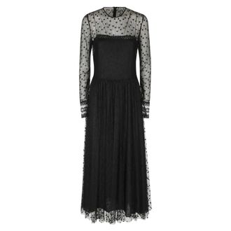 Alberta Ferretti Dames, Jurken, Zwart, Maat: M Tulle