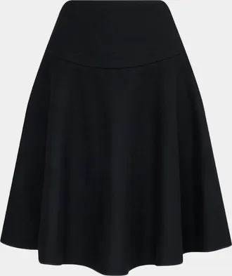 Alaia Felted Wool Skater Skirt