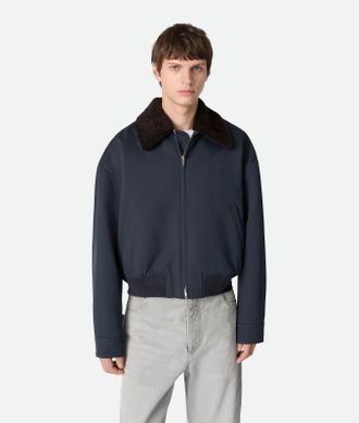 Bottega Veneta Bomber In Twill Di Seta E Cotone - Bottega Veneta