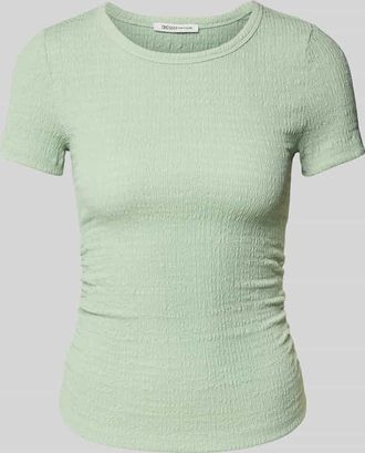 Tom Tailor Denim Regular Fit T-Shirt in Knitter-Optik in Schilf, Gr&ouml;&szlig;e XL