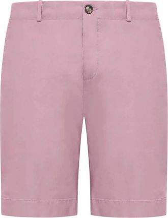 Roberto Ricci Design Marina Chalk Week End Short - Heren - Korte Broeken - Roze - M - Katoen - Korte Broeken