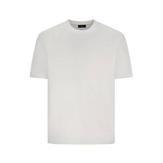 Herno T-Shirts, male, White, Size: 2XL Cotton Jersey T-Shirt