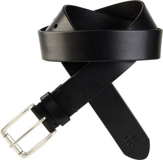 Marc O'Polo Lederg&uuml;rtel MARC OPOLO, Herren, Gr. 110, schwarz, Rindsleder, G&uuml;rtel Lederg&uuml;rtel