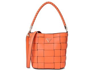 Guess Maylee Bucket Womens Handbags Orange, Polyester