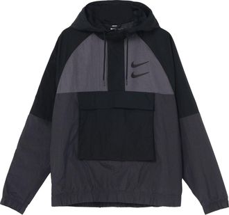 Nike Mens NikeAs Nsw Swoosh Jkt Wvn Nfs Casual Sports Woven Jacket Autumn Black DJ0477-011