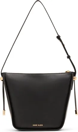 Anne Klein Hobo Shoulder Bag in Black at Nordstrom Rack