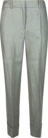 Incotex Arlys Lino Straight-Leg Trousers