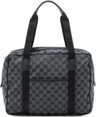 Gucci Pre-owned Handbags, female, Gray, Size: ONE SIZE Pre-owned Business Bag