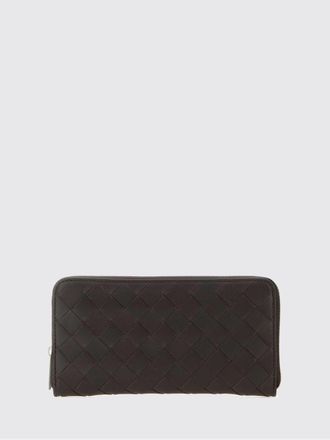 Bottega Veneta Continental Zip-Around Wallet in Woven Calfskin