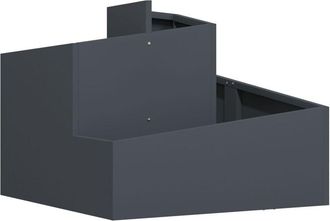 vidaXL Vidaxl - Garden Planter Anthracite 60 x 60 x 50 cm Steel