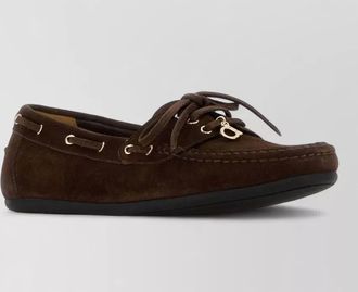 Ferragamo suede leather loafers